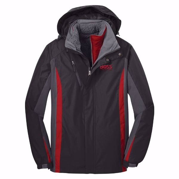 3-in-1 Jacket - Black/Red