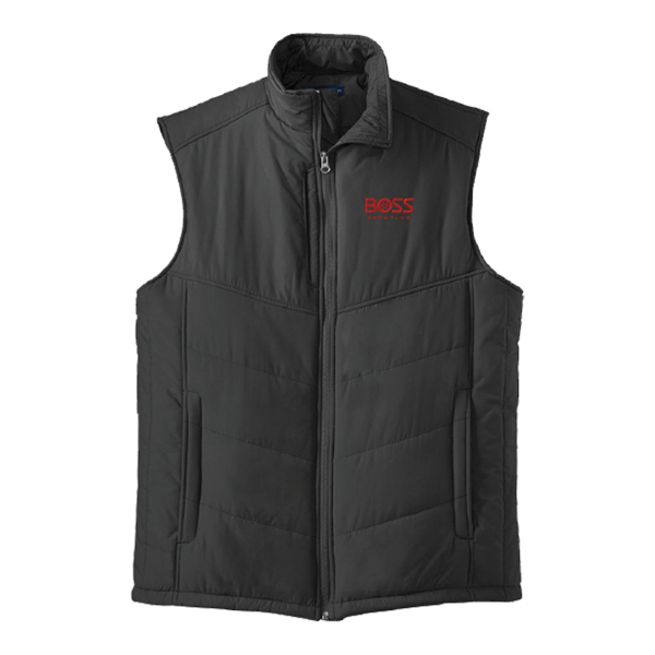 BOSS Embroidered Vest Product Image on white background