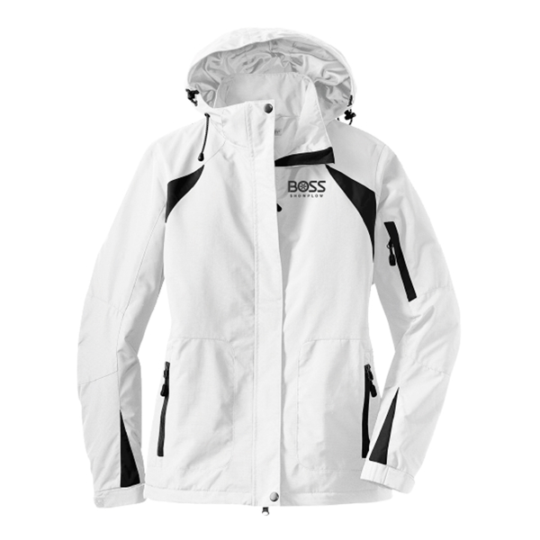 Ladies Classic White All-Season Jacket product image on white background