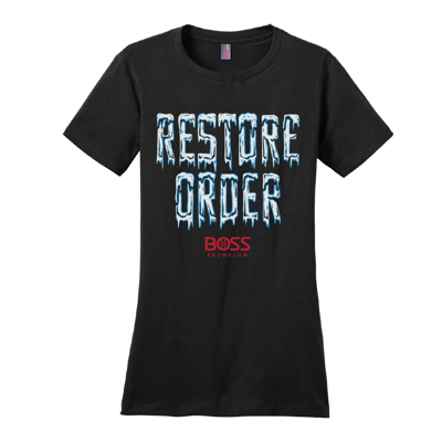 Restore Order Ladies Tee product image on white background