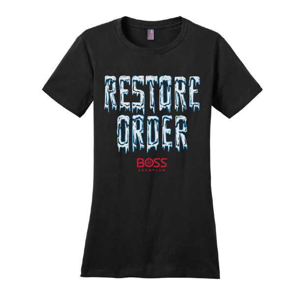 Restore Order Ladies Tee product image on white background