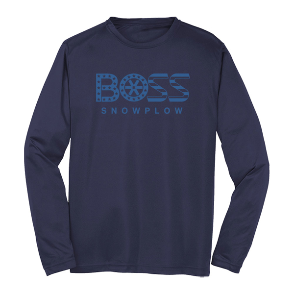 BOSS Logo Long Sleeve Product Image on white background