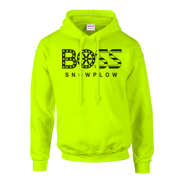 BOSS Hi-Vis Patriotic Hoodie Product Image on white background