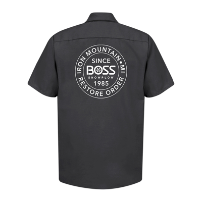 BOSS Est. 1985 Work Shirt front image on white background