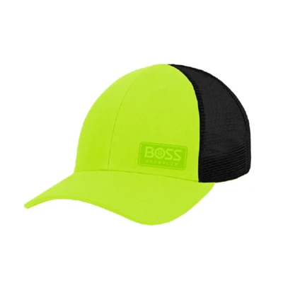 Hi-Vis Low-profile Trucker Front Image on white background