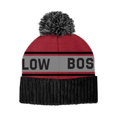 Boss Pom Beanie Front Image on white background