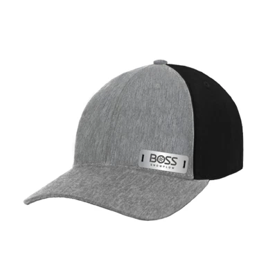 BOSS Stretchfit Linen Front Hat w/Metal Badge Front Image on white background