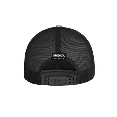 BOSS Grey Digital Camo Hat Front Image on white background