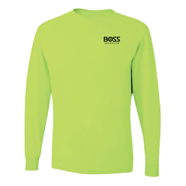 Hi-Vis Unisex Long Sleeve Front Image on white background