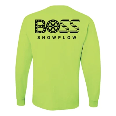 Hi-Vis Unisex Long Sleeve Front Image on white background