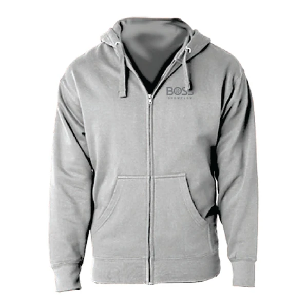 Unisex Zip-Up Hoodie Product Image on white background