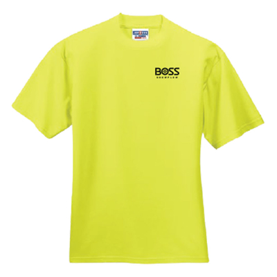 Hi-Vis Unisex Tee Front Image on white background