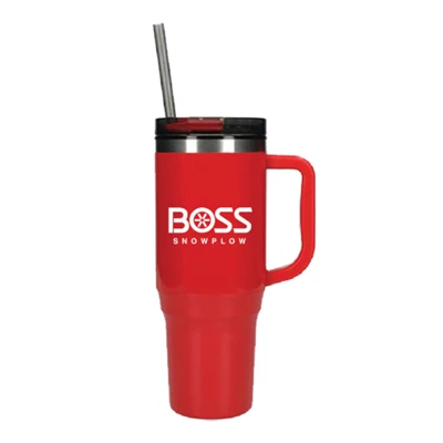 2024 BOSS Snowplow Tumbler w/ Hanlde Product Image on white background