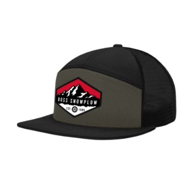 Image of the EST. Camper Hat with BOSS Snowplow logo on the front