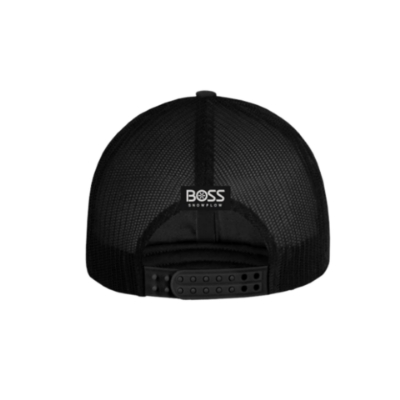 Image of the Black Camo Flag Cap with the BOSS Snowplow logo on the front left