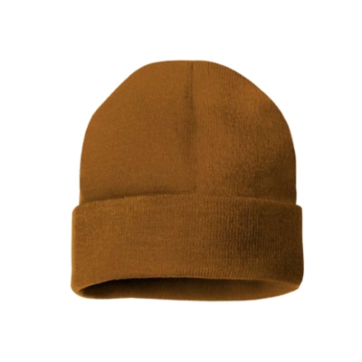 Image of the Boss Camo Khaki Beanie with BOSS logo on the front