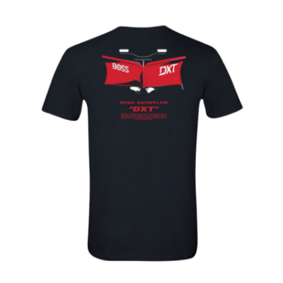 Image of the BOSS Mens DXT Tee with DXT and BOSS Snowplow graphic on the back