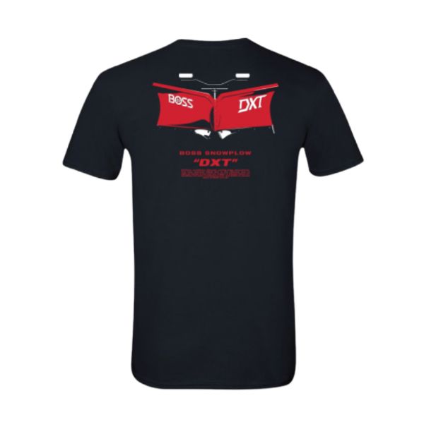 Image of the BOSS Mens DXT Tee with DXT and BOSS Snowplow graphic on the back