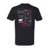BOSS Snowplow Grid t-shirt back view with plow diagram and “BOSS TOUGH” text